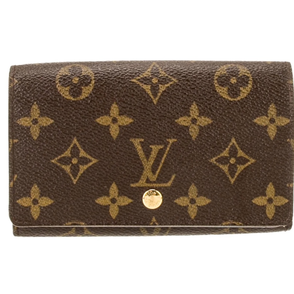 Auth Vintage 2000 Louis Vuitton Porte Monnaie Tresor Monogram Compact Wallet